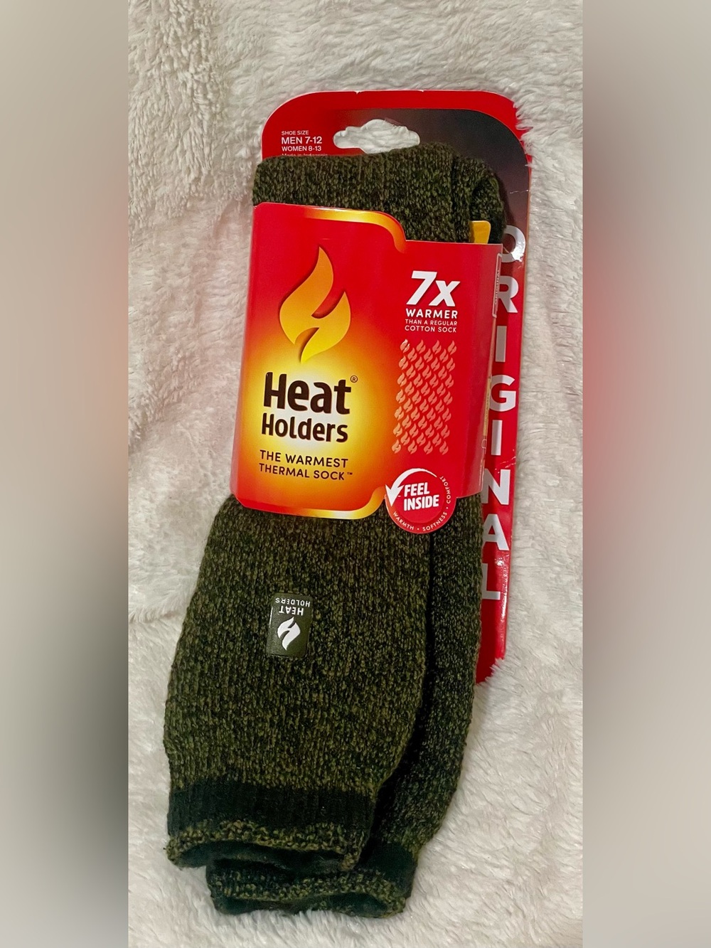 Heat Holders Men’s Olive Green Thermal Socks